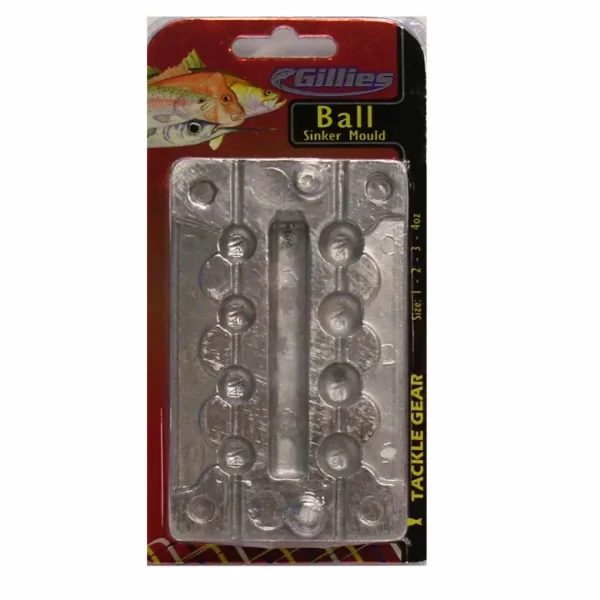 Gillies Sinker Moulds|Flies<Ball Sinker Mould
