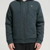 Salty Crew Jackets And Jumpers|Flies<Anchor Quilted Zip Fleece Coal Black