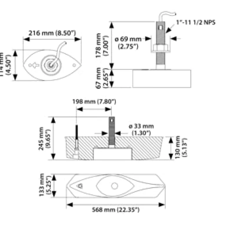 Airmar Marine Transducers|Flies<Simrad/Lowrance B275HW Xsonic