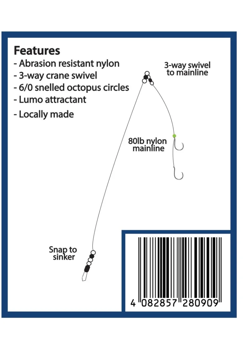 Angler Pre-made Rigs|Flies<Land Based Snapper Rig