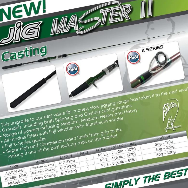 Assassin Flies|Fishing Rods<Jigmaster II Slow