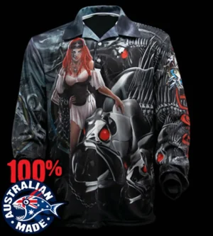 Bigfish Long Sleeve Shirts Mens|Flies<Skele SCARLETT Long Sleeve