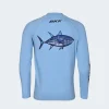 BKK Long Sleeve Shirts Mens|Flies<Performance Shirt Light Blue