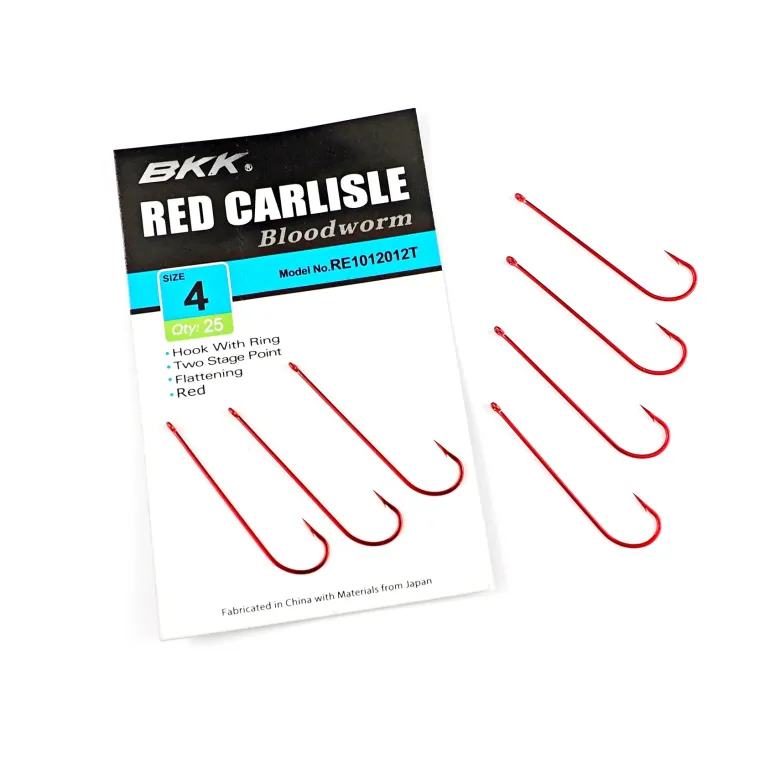 BKK Bait Hooks|Flies<Red Carlisle 25pk