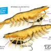 TackleWest Soft Plastic Lures|Flies<Chasebaits Flick Prawn 180