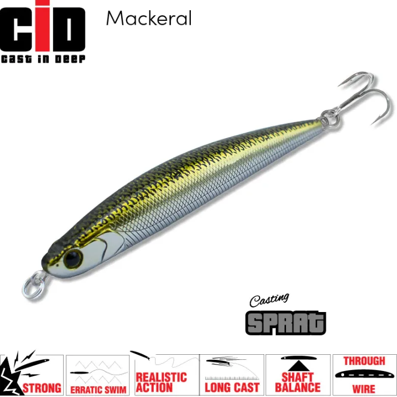 TackleWest Stickbaits|Flies<CID Casting Sprat 80