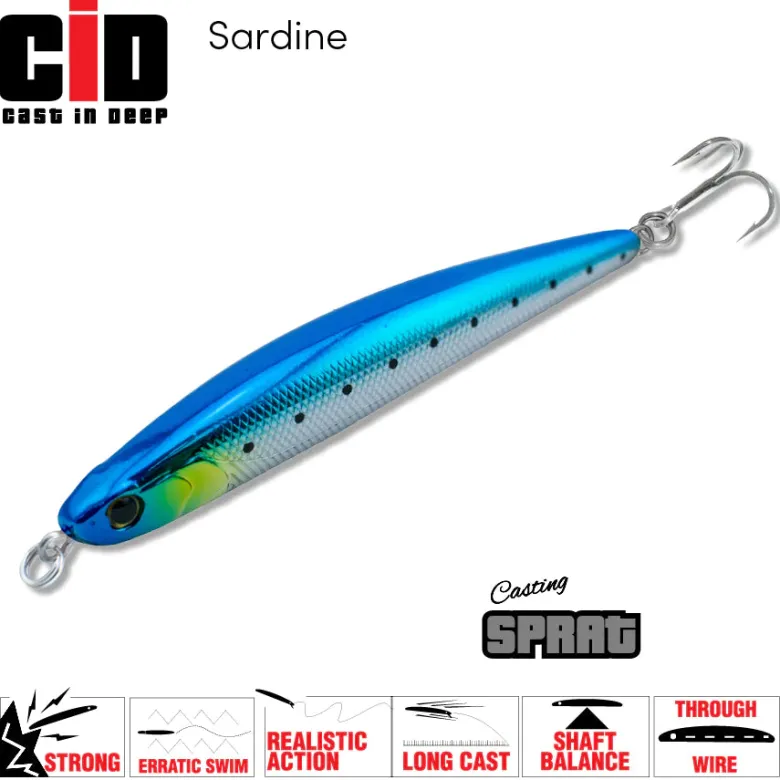 TackleWest Stickbaits|Flies<CID Casting Sprat 80
