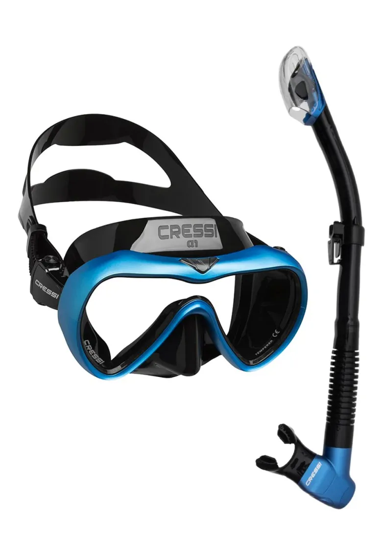 Cressi Dive Sets|Flies<A1 Anti-Fog and Epsilon Mask/Snorkle Set