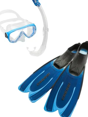 Cressi Dive Sets|Flies<Agua Mask/Snorkel/Fins Set