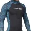 Cressi Dive Wetsuits|Flies<Cobia Hooded Top Long Sleeves 1mm Blue Camo