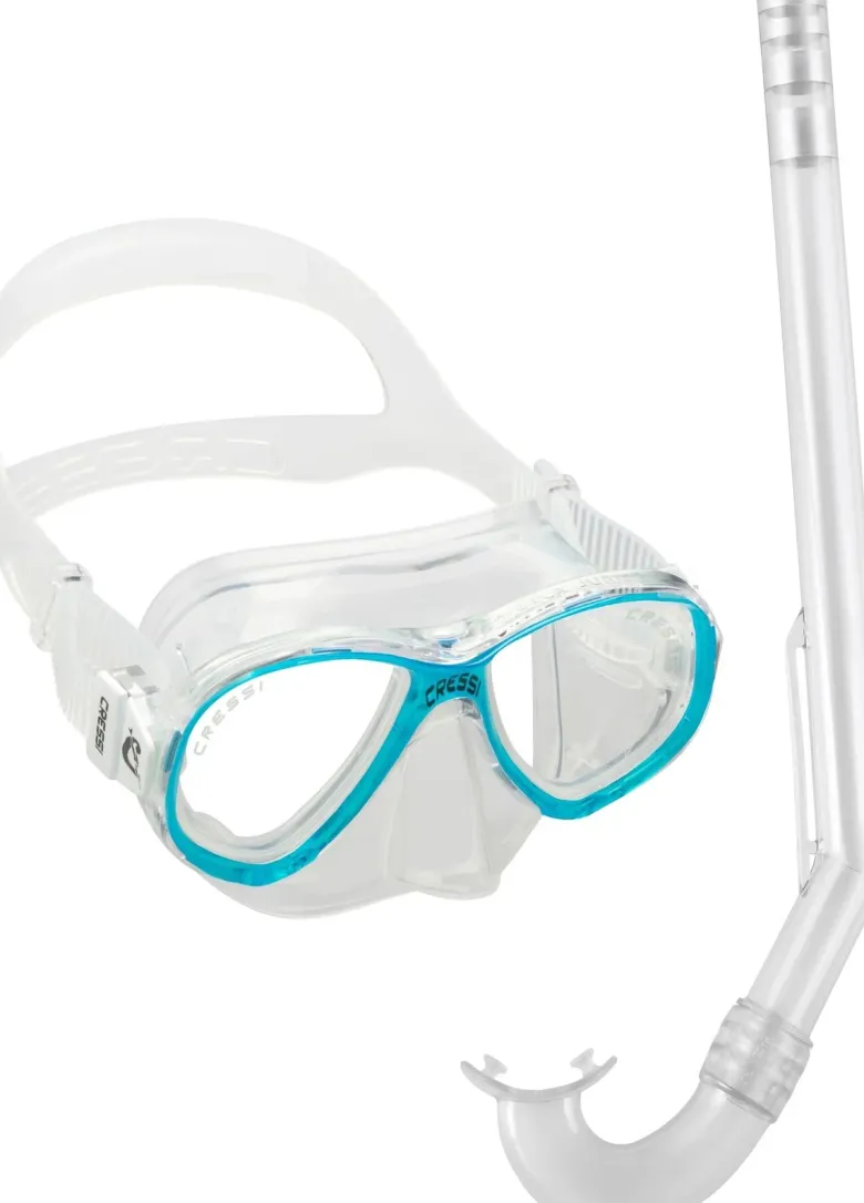 Cressi Dive Masks|Flies<Perla Junior and Minigringo Mask/Snorkel Set