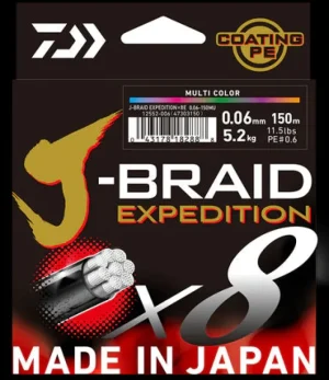 Daiwa Flies|Fishing Lines<J Braid Expedition X8 500m Multi