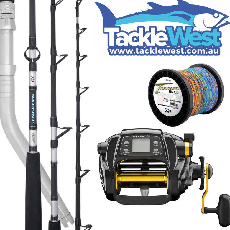 TackleWest Flies|Electric Rod And Reel Combos<Daiwa Tanacom 1000 Combo