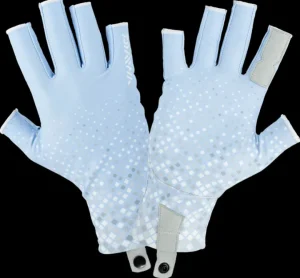 Daiwa Gloves|Flies<UPF Pro Sun Gloves Blue Prism