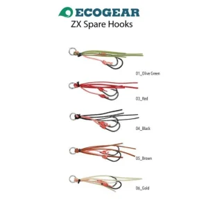 Ecogear Assist Hooks|Flies<ZX Spare Hooks M