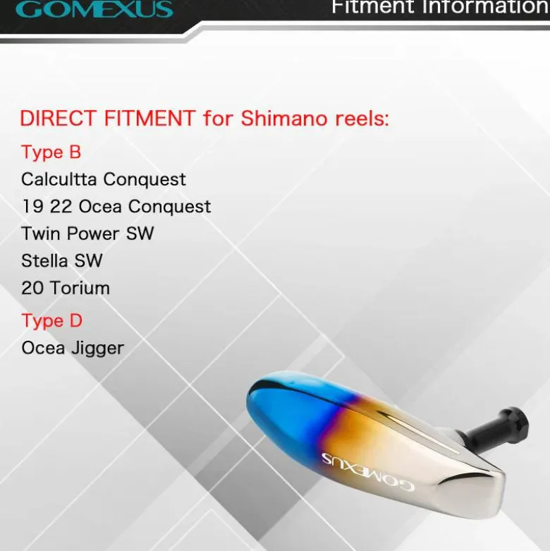 Gomexus Flies|Fishing Reel Parts<Titanium Power Knob 105mm Flame Black