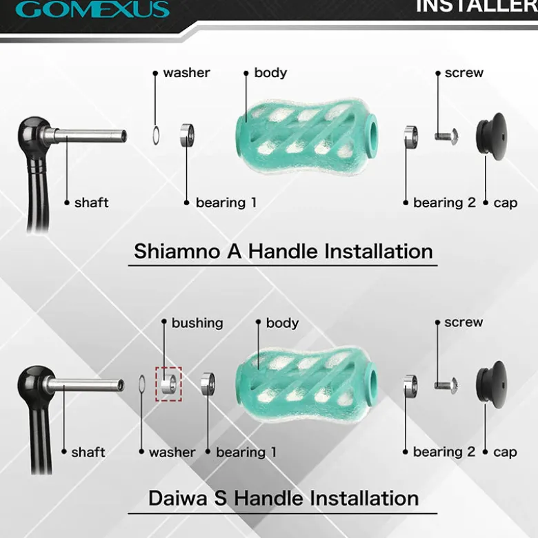 Gomexus Flies|Fishing Reel Parts<TPE Power Knob 20mm