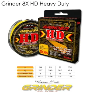 Grinder Flies|Fishing Lines<8X HD Braid 1000m