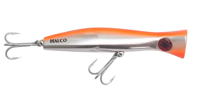 Halco Popper Lures|Flies<Roosta Popper 195