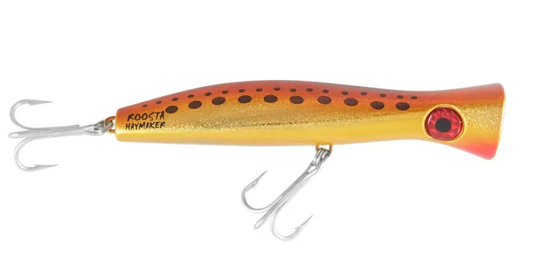 Halco Popper Lures|Flies<Roosta Popper 195