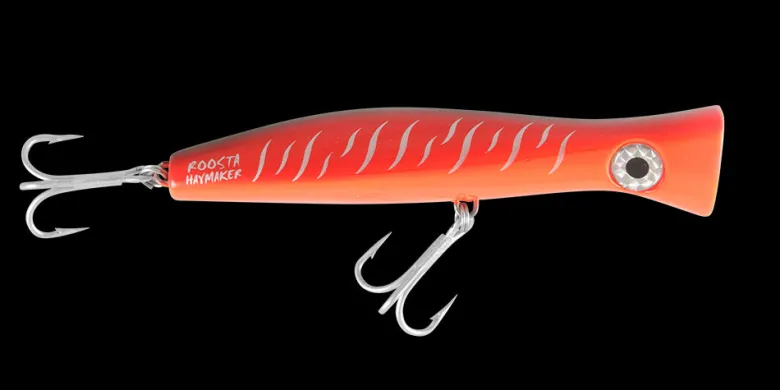 Halco Popper Lures|Flies<Roosta Popper 195