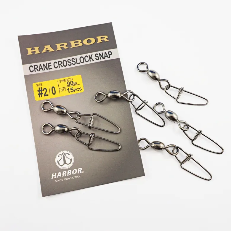 Harbor Swivels|Flies<Crane Swivel with Crosslock Snap