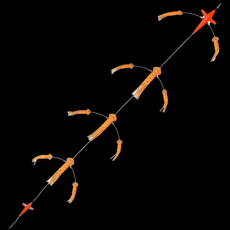 TackleWest Teasers|Teasers<Hookem Flip Flop Teaser 7in Exciter Bird with 7 and 5in Squids