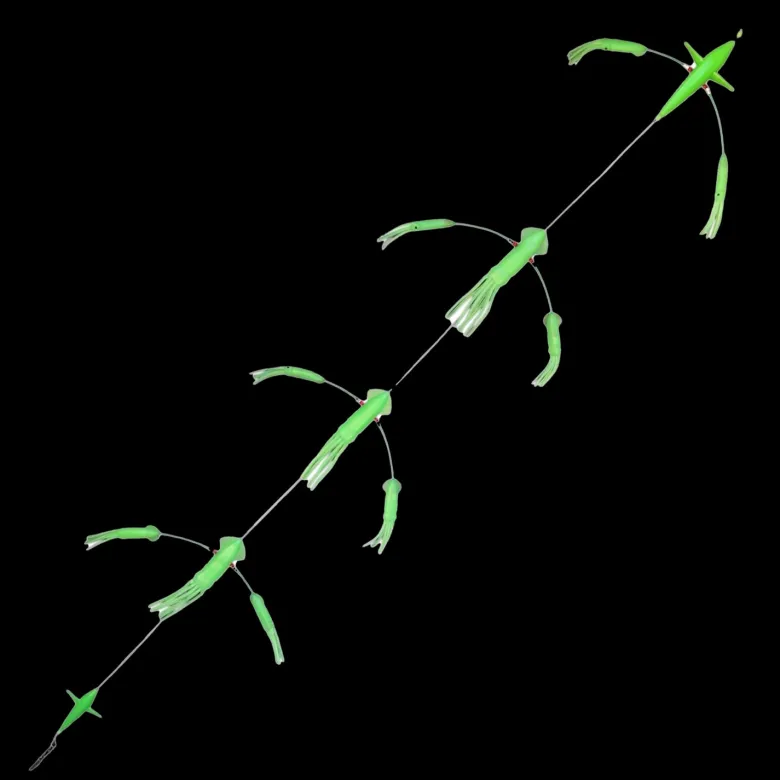 TackleWest Teasers|Teasers<Hookem Flip Flop Teaser 7in Exciter Bird with 7 and 5in Squids