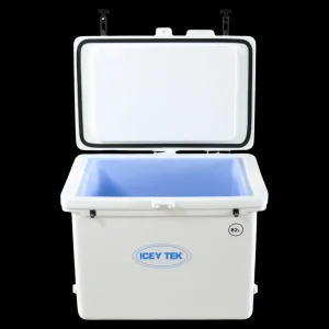 Icey Tek Fishing Catch Storage|Flies<82L White Cooler