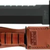 Ka-bar Hunting Knives|Flies<KB2217 Big Brother Leather Handle Knife with Brown Leather Sheath Serrated Top
