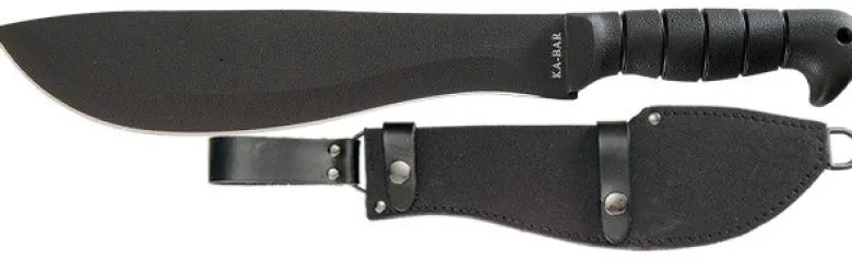 Ka-bar Hunting Knives|Flies<KB1248 Cutlass Machete with Black Sheath Straight Edge