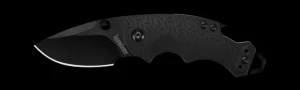 Kershaw Hunting Knives|Flies<KS8700BLK Shuffle Interlock Black Knife