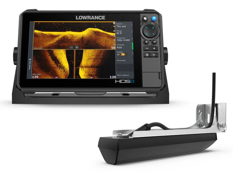 Lowrance Lowrance Australia|Flies<HDS Pro 9 with 3 in 1 HD Transducer and CMap AUS
