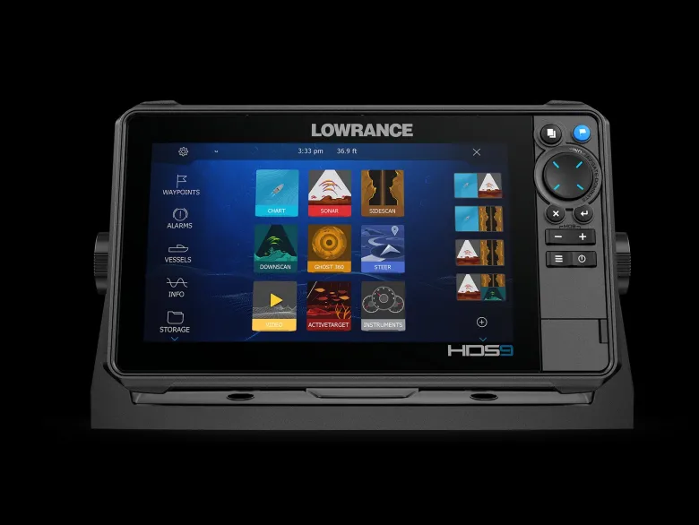 Lowrance Lowrance Australia|Flies<HDS Pro 9 with 3 in 1 HD Transducer and CMap AUS