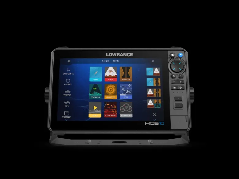 Lowrance Lowrance Australia|Flies<HDS Pro 10 with 3 in 1 HD Transducer and CMap AUS