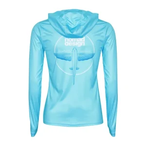 Nomad Long Sleeve Shirts Womens|Long Sleeve Shirts Mens<Design Hooded Tech Womens Flyer Teal