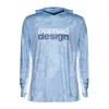 Nomad Long Sleeve Shirts Mens|Flies<Design Hooded Tech Shirt Camo Blue