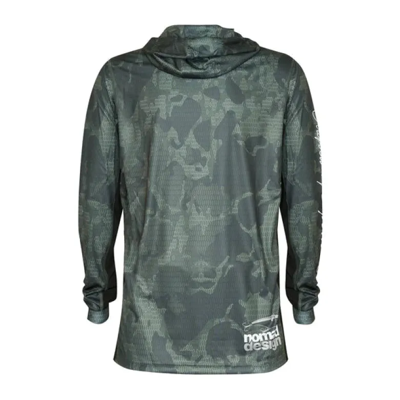 Nomad Long Sleeve Shirts Mens|Flies<Design Hooded Tech Shirt Camo Khaki
