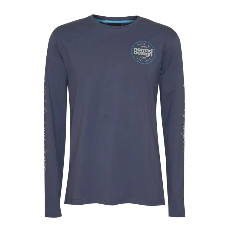 Nomad Long Sleeve Shirts Mens|Flies<Design L/S T-Shirt Classic Tuna Gunmetal