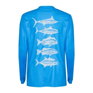 Nomad Long Sleeve Shirts Mens|Flies<Design Tech Shirt Predator Ultra Marine