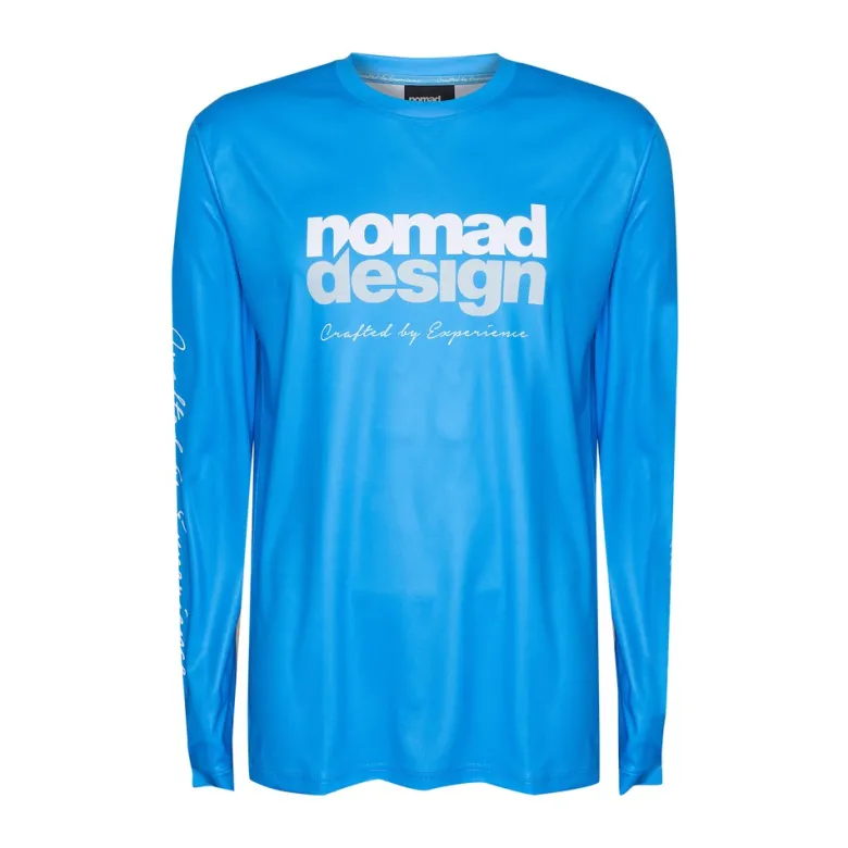 Nomad Long Sleeve Shirts Mens|Flies<Design Tech Shirt Predator Ultra Marine