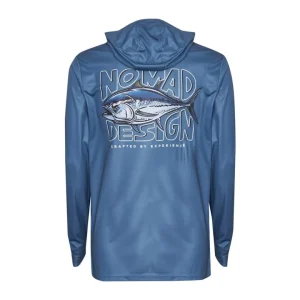 Nomad Long Sleeve Shirts Mens|Flies<Design Tech Shirt Tuna Hookup Gunmetal