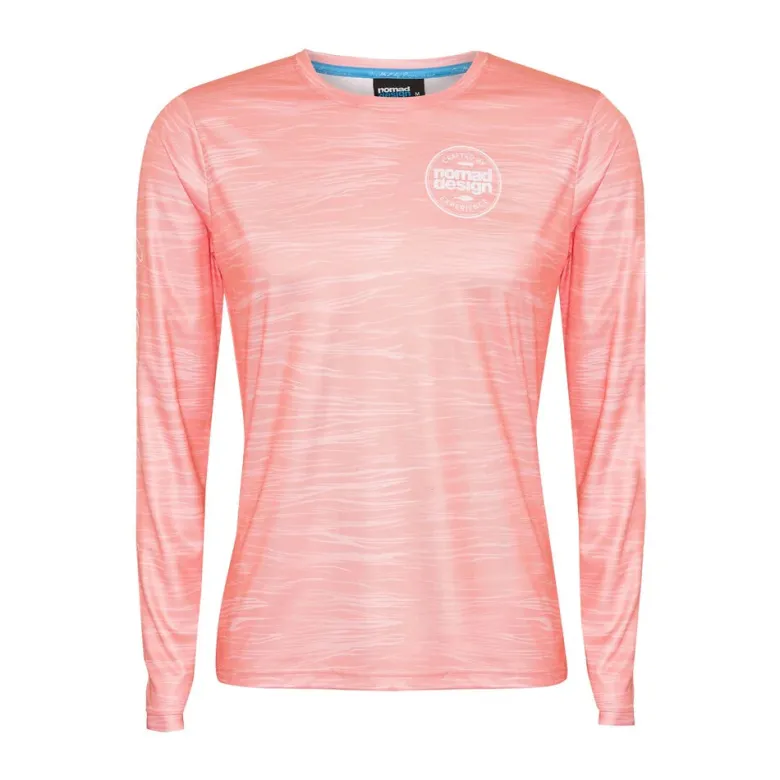 Nomad Long Sleeve Shirts Womens|Long Sleeve Shirts Mens<Design Tech Shirt Womens Coral Swell