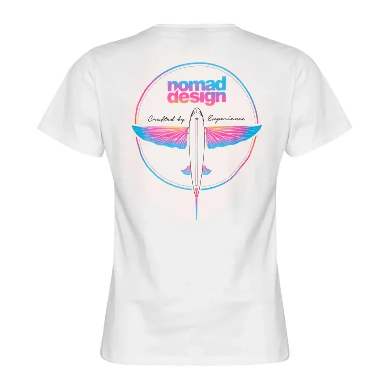 Nomad Short Sleeve Shirts Womens|Flies<Design Tee Womens Flyer White