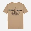 Nomad Short Sleeve Shirts Mens|Flies<Design T-Shirt Squidtrex Tan