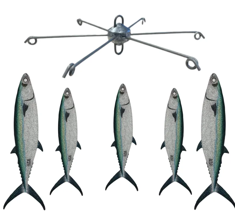 TackleWest Teasers|Teasers<OTS 11in Fish Razr Dredge Bar Scad Flaps