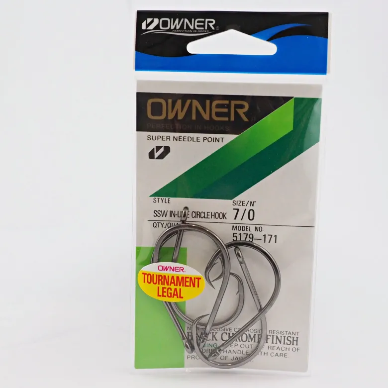 Owner Bait Hooks|Flies<5379 SSW Inline Circle Hooks Pro Pack