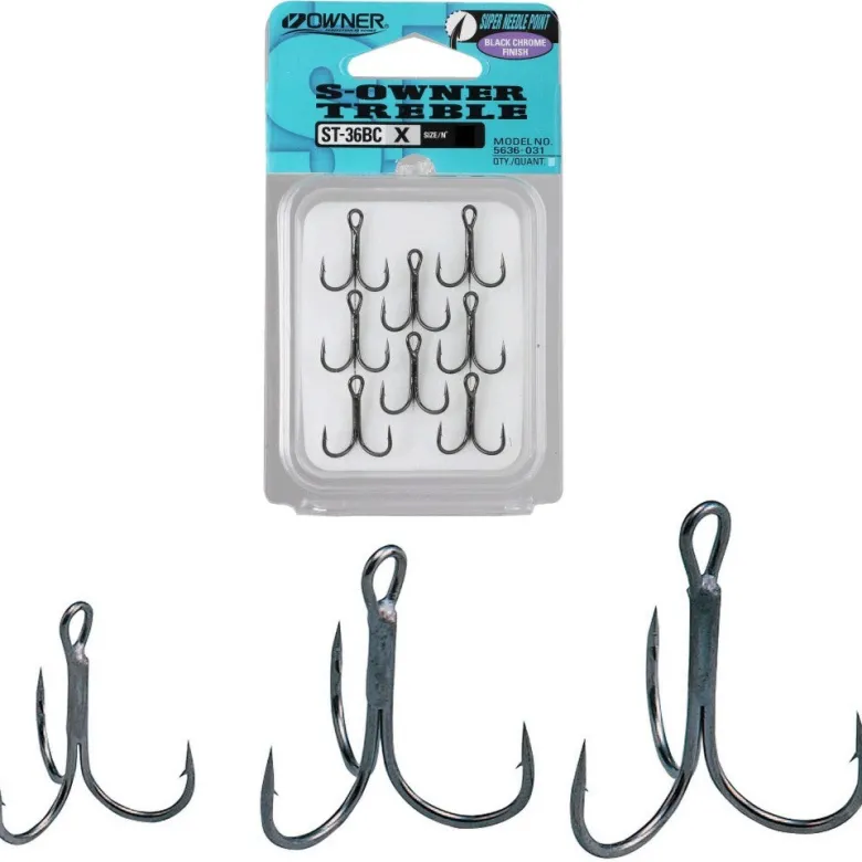 Owner Treble Hooks|Flies<5636 ST36BC Treble Hooks 8-pack
