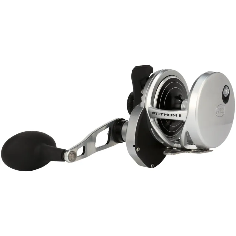 Penn Flies|Overhead Reels<Fathom II Lever Drag Single Speed Overhead Reel