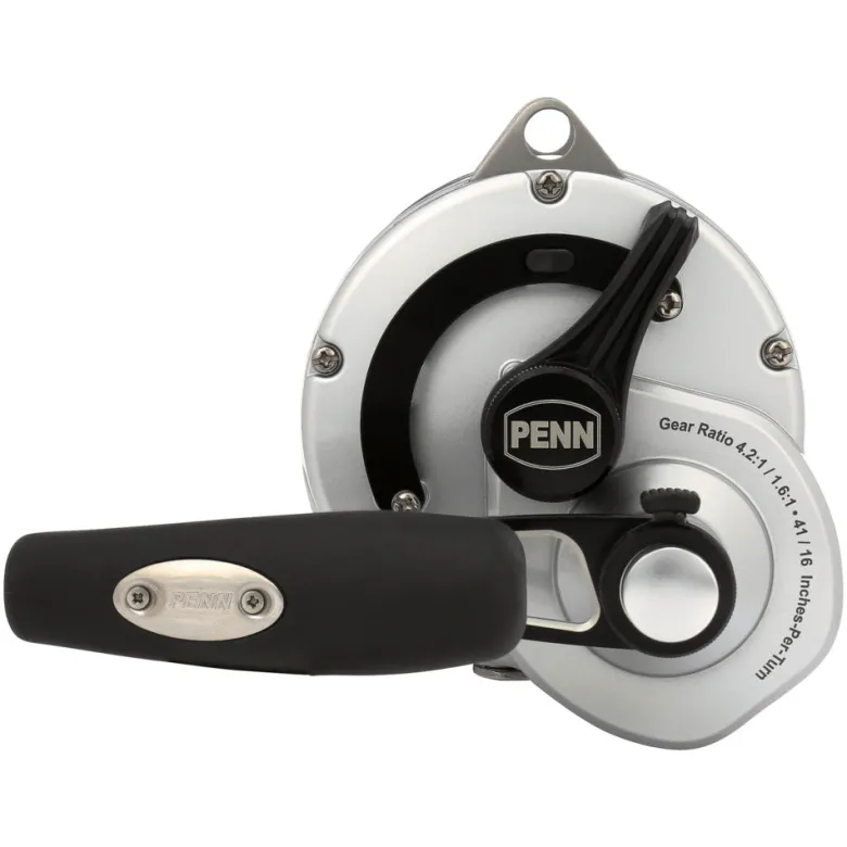 Penn Flies|Overhead Reels<Fathom II Lever Drag 2 Speed Overhead Reel